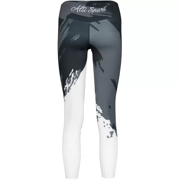  Ženske duge premium tajice ALTISPORT VOJ/ALW081LEG01 CRNO-SIVA 