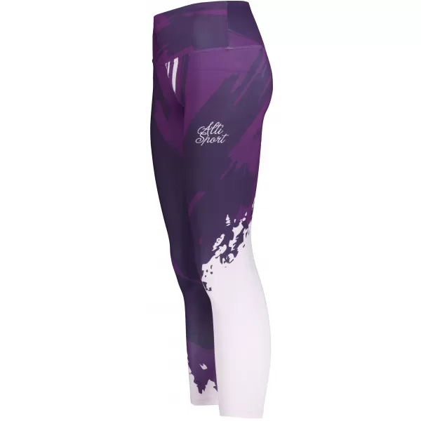  Ženske duge premium tajice ALTISPORT VOJ/ALW081LEG01 TAMNOLJUBIČASTA 