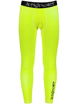 Muške duge premium sportske tajice ALTISPORT VOJ/ALM000LEG01 FLUO-ŽUTA