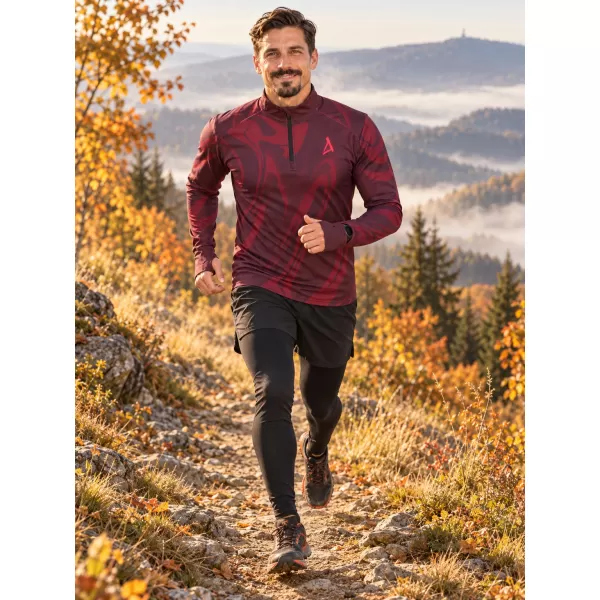  Muška sportska majica premium plus ALTISPORT VOJ/ALM072MI04 VINO-CRVENO 