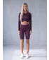 Ženske tajice iznad koljena premium ALTISPORT VOJ/ALW072LEG02 VINO-CRVENO