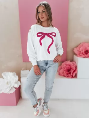 Ženska prevelika dukserica DSTREET SOFTTIE BY1359 BIJELA