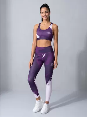Ženske duge premium tajice ALTISPORT VOJ/ALW081LEG01 TAMNOLJUBIČASTA
