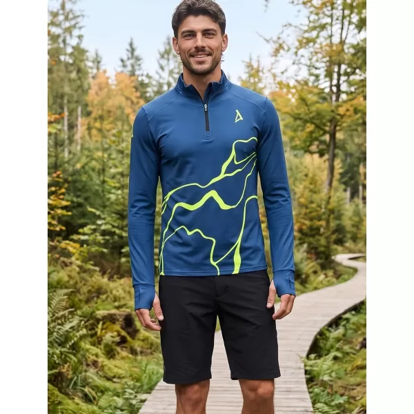  Muška sportska majica premium plus ALTISPORT VOJ/ALM073MI04 TAMNO-FLUO ŽUTA 