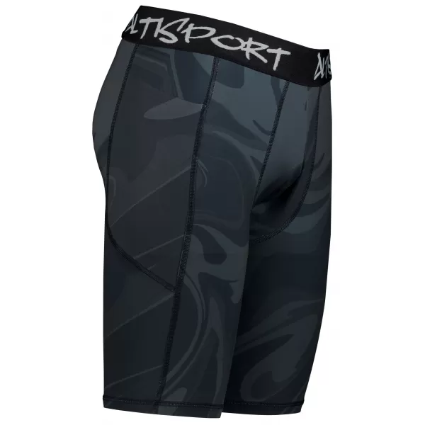  Muške sportske tajice iznad koljena premium ALTISPORT VOJ/ALM072LEG02 CRNA 