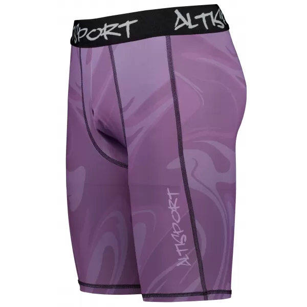  Muške sportske tajice iznad koljena premium ALTISPORT VOJ/ALM072LEG02 LJUBIČASTA 
