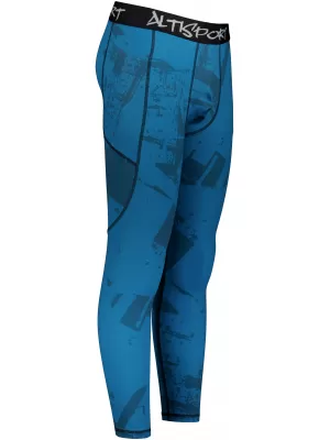 Muške duge premium sportske tajice ALTISPORT VOJ/ALM079LEG01 PLAVA