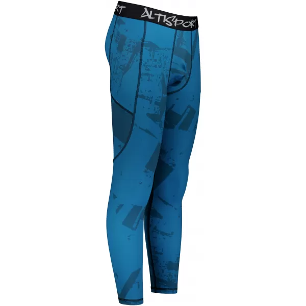  Muške duge premium sportske tajice ALTISPORT VOJ/ALM079LEG01 PLAVA 