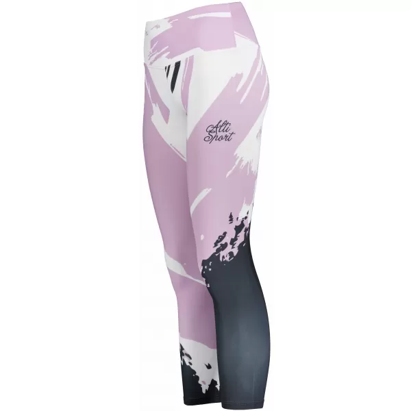  Ženske duge premium tajice ALTISPORT VOJ/ALW081LEG01 RUŽIČASTO-CRNA 