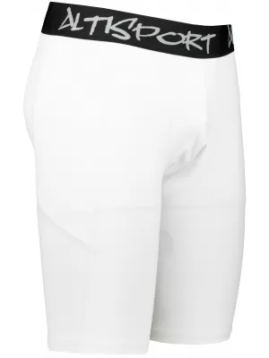 Muške sportske tajice iznad koljena premium ALTISPORT VOJ/ALM000LEG02 BIJELA