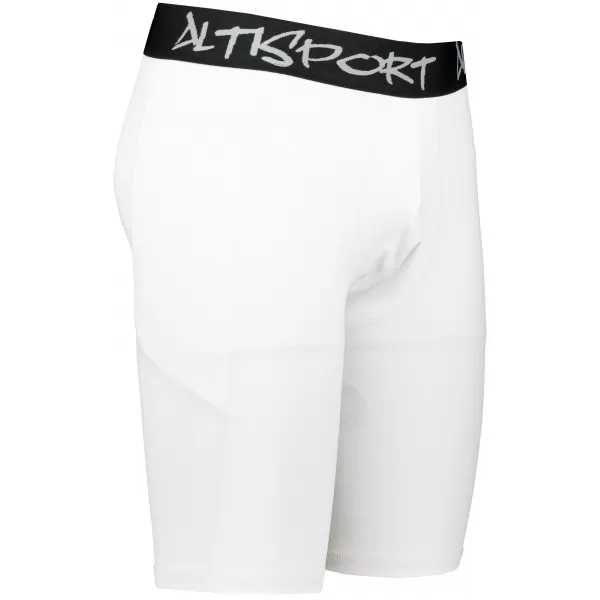  Muške sportske tajice iznad koljena premium ALTISPORT VOJ/ALM000LEG02 BIJELA 