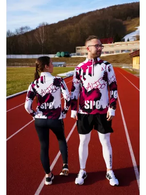 Muška sportska majica premium plus ALTISPORT VOJ/ALM076MI04 BIJELO/CRVENO