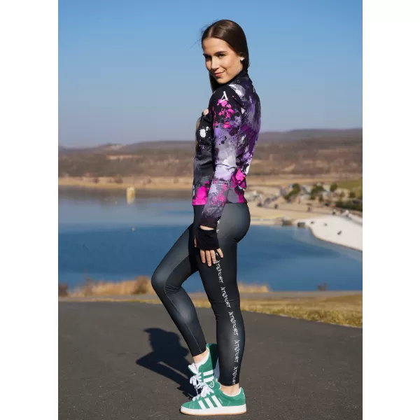  Ženska premium plus sportska majica ALTISPORT VOJ/ALW055MI04 CRNO RUŽIČASTA 