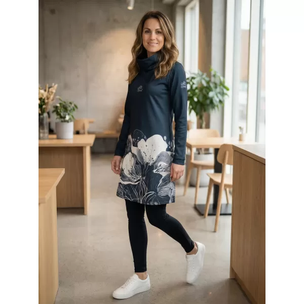  Ženska vrhunska produžena majica ALTISPORT VOJ/ALW090MI06 CRNA 