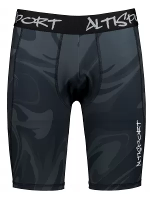 Muške sportske tajice iznad koljena premium ALTISPORT VOJ/ALM072LEG02 CRNA