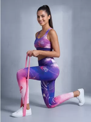Ženske duge premium tajice ALTISPORT VOJ/ALW083LEG01 LJUBIČASTA