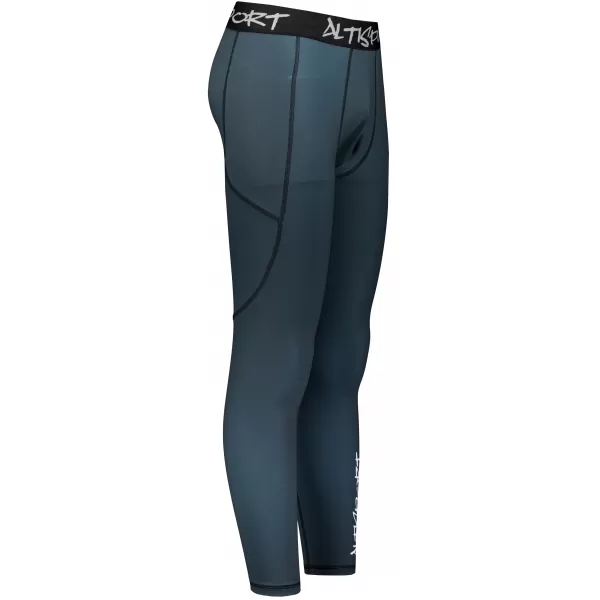  Muške duge premium sportske tajice ALTISPORT VOJ/ALM000LEG01 TAMNOSIVA 