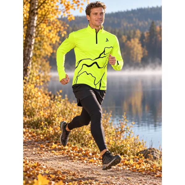  Muška sportska majica premium plus ALTISPORT VOJ/ALM073MI04 FLUO-ŽUTA 
