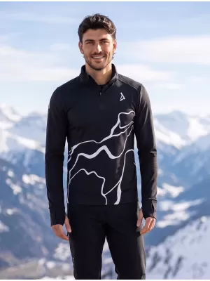 Muška sportska majica premium plus ALTISPORT VOJ/ALM073MI04 CRNA