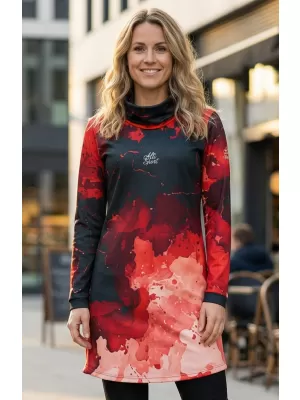 Ženska vrhunska produžena majica ALTISPORT VOJ/ALW089MI06 CRVENA