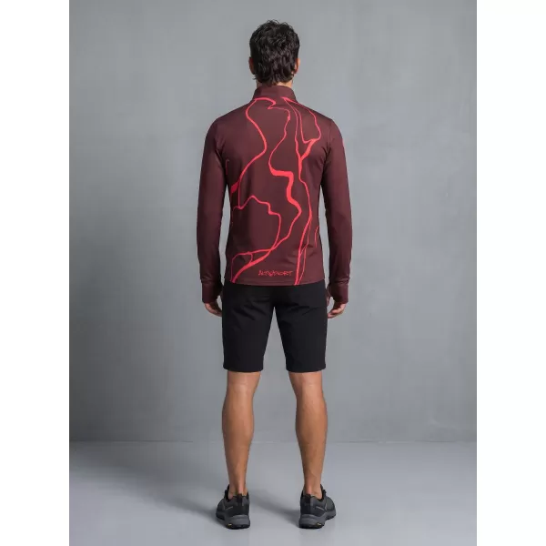  Muška sportska majica premium plus ALTISPORT VOJ/ALM073MI04 VINO-CRVENO 