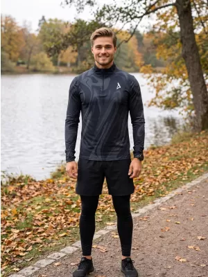 Muška sportska majica premium plus ALTISPORT VOJ/ALM072MI04 CRNA