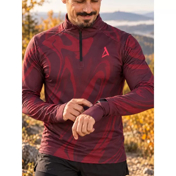  Muška sportska majica premium plus ALTISPORT VOJ/ALM072MI04 VINO-CRVENO 