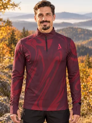 Muška sportska majica premium plus ALTISPORT VOJ/ALM072MI04 VINO-CRVENO