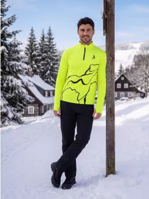 Muška sportska majica premium plus ALTISPORT VOJ/ALM073MI04 FLUO-ŽUTA