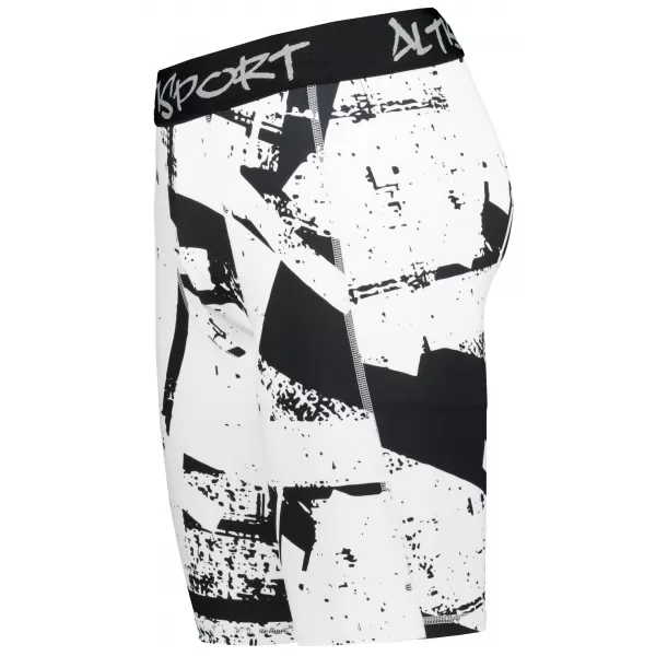  Muške sportske tajice iznad koljena premium ALTISPORT VOJ/ALM079LEG02 CRNO-BIJELO 