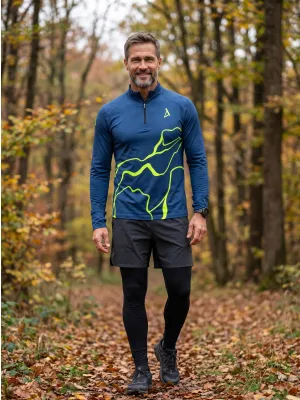 Muška sportska majica premium plus ALTISPORT VOJ/ALM073MI04 TAMNO-FLUO ŽUTA