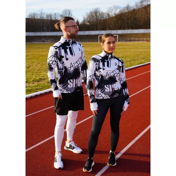  Muška sportska majica premium plus ALTISPORT VOJ/ALM076MI04 CRNO/BIJELO 
