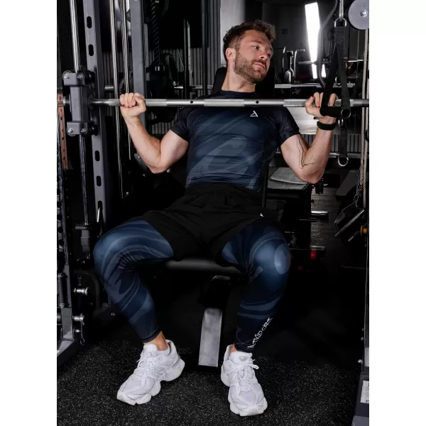  Muške duge premium sportske tajice ALTISPORT VOJ/ALM072LEG01 CRNA 