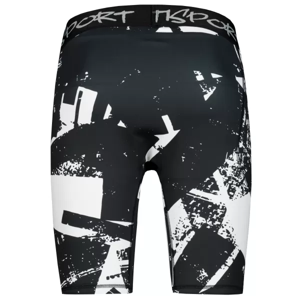  Muške sportske tajice iznad koljena premium ALTISPORT VOJ/ALM079LEG02 CRNO-BIJELO 