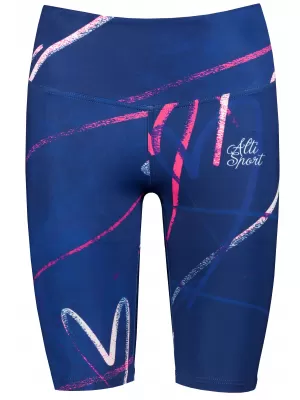 Ženske tajice iznad koljena premium ALTISPORT VOJ/ALW082LEG02 TAMNOPLAVA