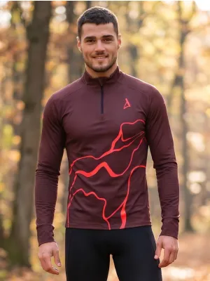 Muška sportska majica premium plus ALTISPORT VOJ/ALM073MI04 VINO-CRVENO