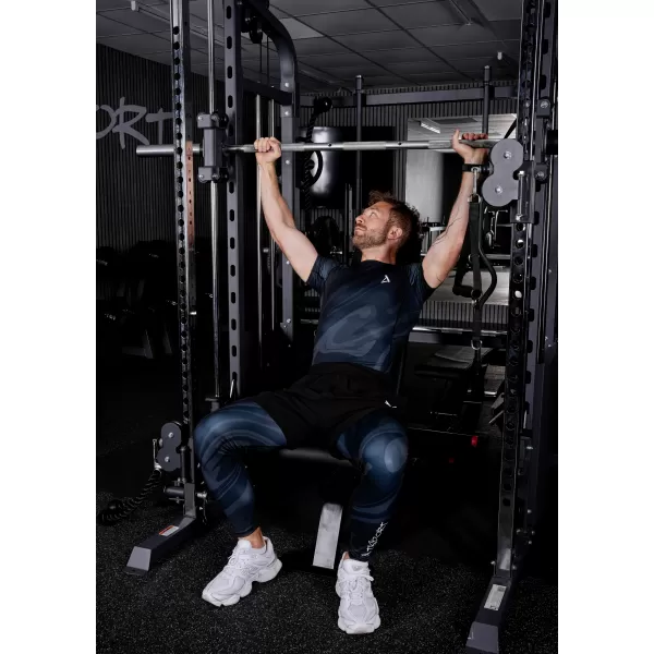  Muške duge premium sportske tajice ALTISPORT VOJ/ALM072LEG01 CRNA 