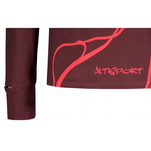  Muška sportska majica premium plus ALTISPORT VOJ/ALM073MI04 VINO-CRVENO 