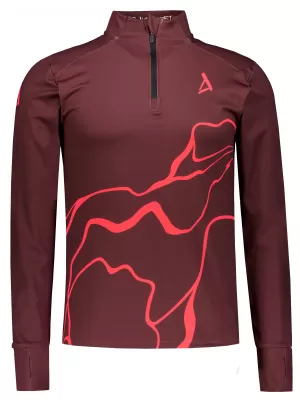 Muška sportska majica premium plus ALTISPORT VOJ/ALM073MI04 VINO-CRVENO