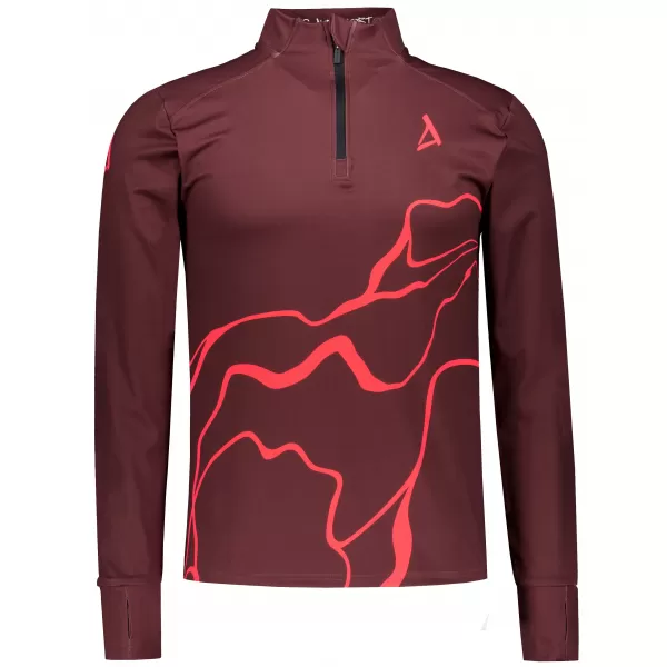  Muška sportska majica premium plus ALTISPORT VOJ/ALM073MI04 VINO-CRVENO 