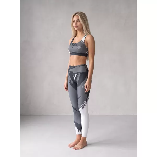  Ženske duge premium tajice ALTISPORT VOJ/ALW081LEG01 CRNO-SIVA 