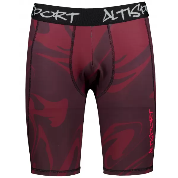  Muške sportske tajice iznad koljena premium ALTISPORT VOJ/ALM072LEG02 VINO-CRVENO 