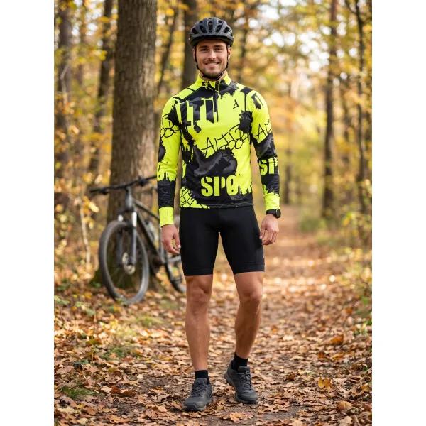  Muška sportska majica premium plus ALTISPORT VOJ/ALM076MI04 FLUO-ŽUTA 