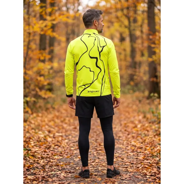  Muška sportska majica premium plus ALTISPORT VOJ/ALM073MI04 FLUO-ŽUTA 
