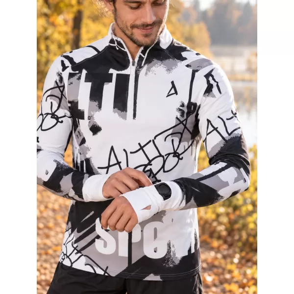  Muška sportska majica premium plus ALTISPORT VOJ/ALM076MI04 CRNO/BIJELO 