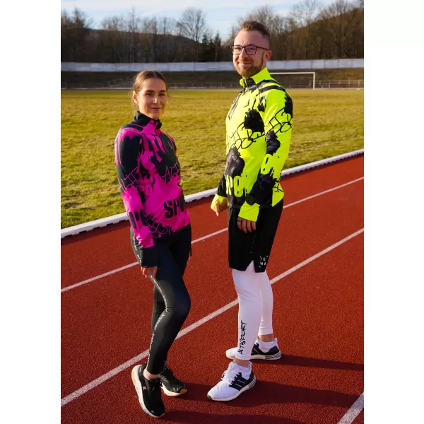  Muška sportska majica premium plus ALTISPORT VOJ/ALM076MI04 FLUO-ŽUTA 
