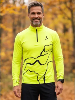 Muška sportska majica premium plus ALTISPORT VOJ/ALM073MI04 FLUO-ŽUTA