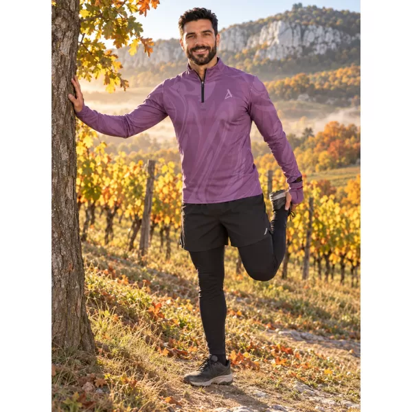  Muška sportska majica premium plus ALTISPORT VOJ/ALM072MI04 LJUBIČASTA 