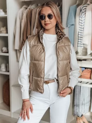 Prsluk DSTREET CHIPUFF TY4825 KARAMELA