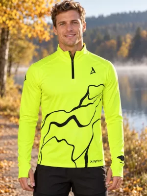 Muška sportska majica premium plus ALTISPORT VOJ/ALM073MI04 FLUO-ŽUTA